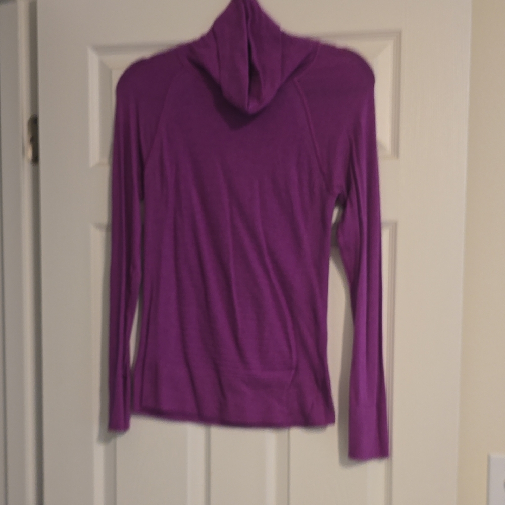 Athleta Vibrant Purple Cowl Neck Sweater